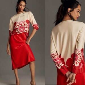 Farm Rio x Anthropologie Floral Pullover